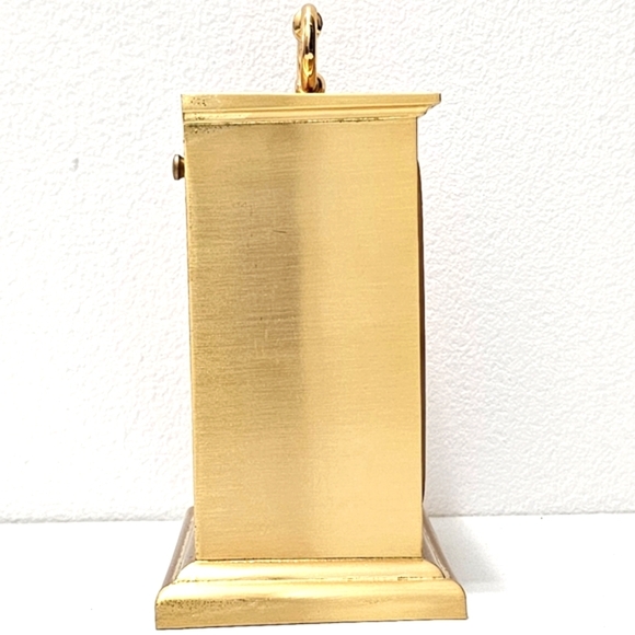 Bulova Gold Square Mantle Carriage Table Transistor Alarm Clock - Picture 13 of 16